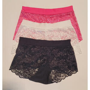 Women Multipack Nylon Lace Hipster Panty Stretch Full Briefs Size small SL2021FW